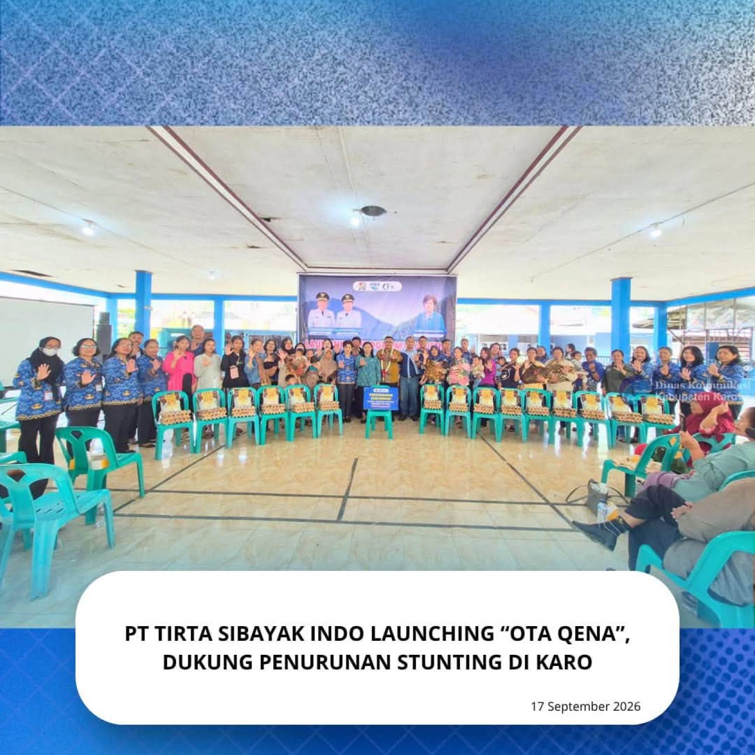 PT Tirta Sibayak Indo Launching “Ota Qena”, Dukung Penurunan Stunting di Karo
