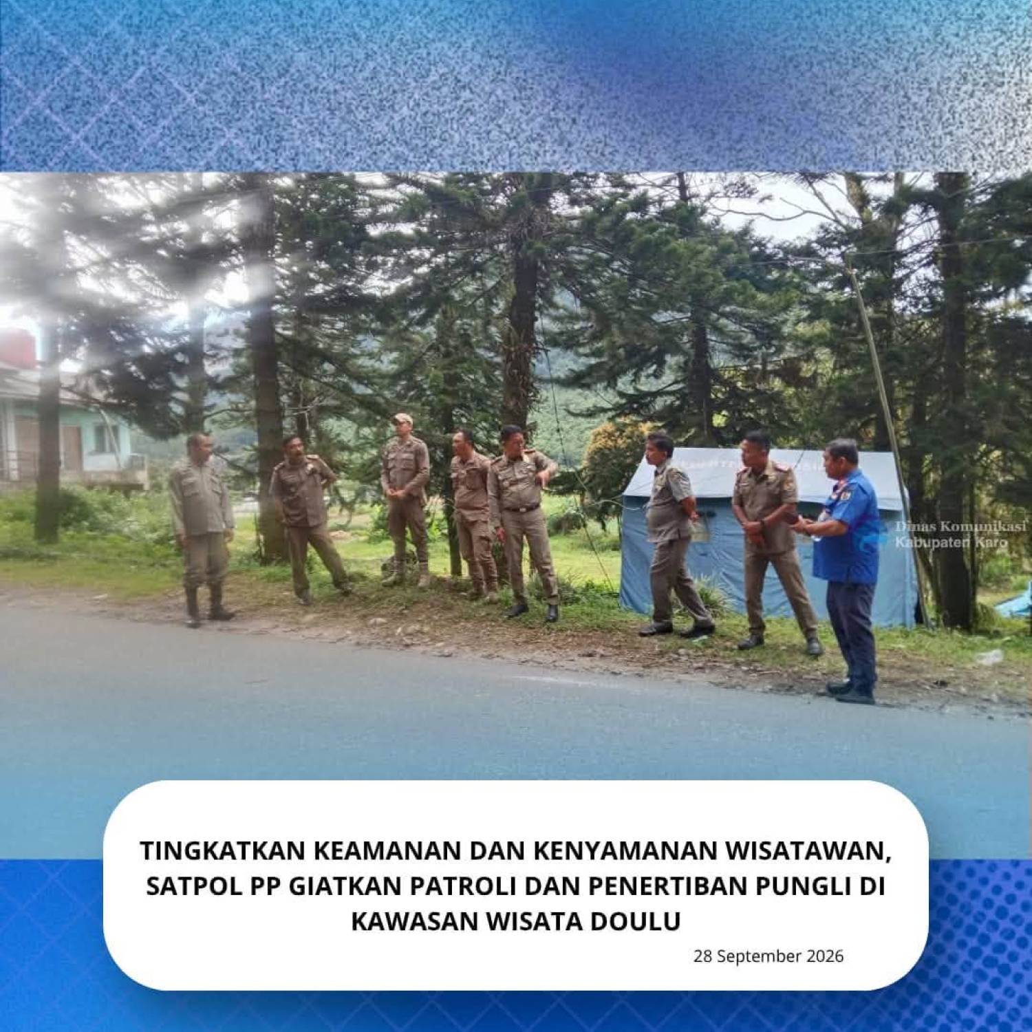 Tingkatkan Keamanan dan Kenyamanan Wisatawan, Satpol PP Giatkan Patroli dan Penertiban Pungli di Kawasan Wisata Semangat Gunung
